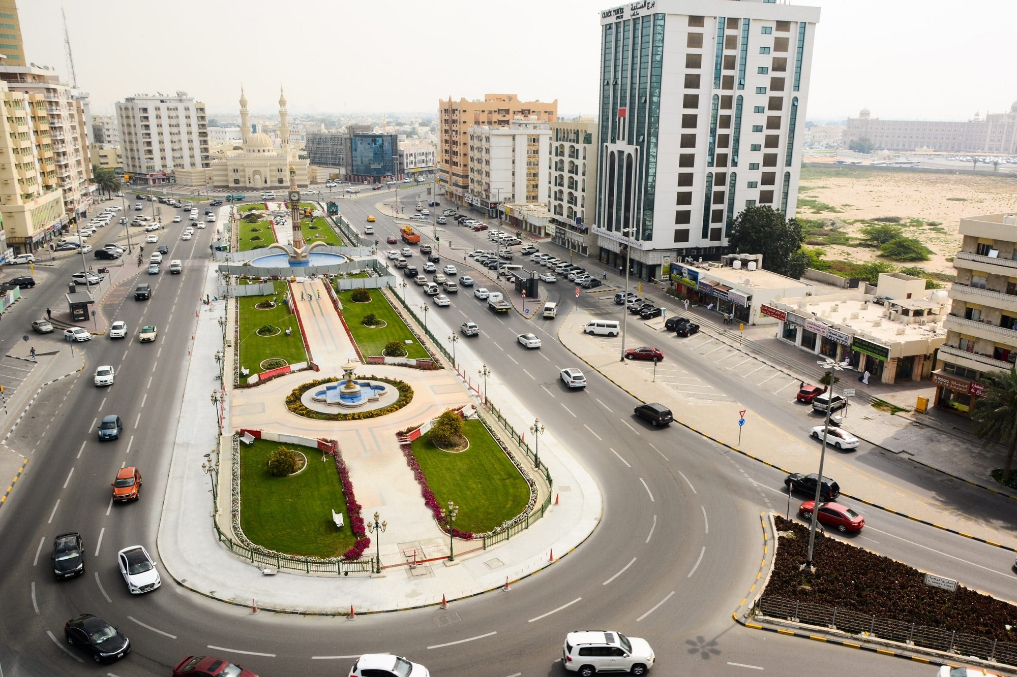 Clock Roundabout Shops